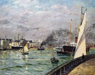 Il Porto di Le Havre, Normandia, 1905